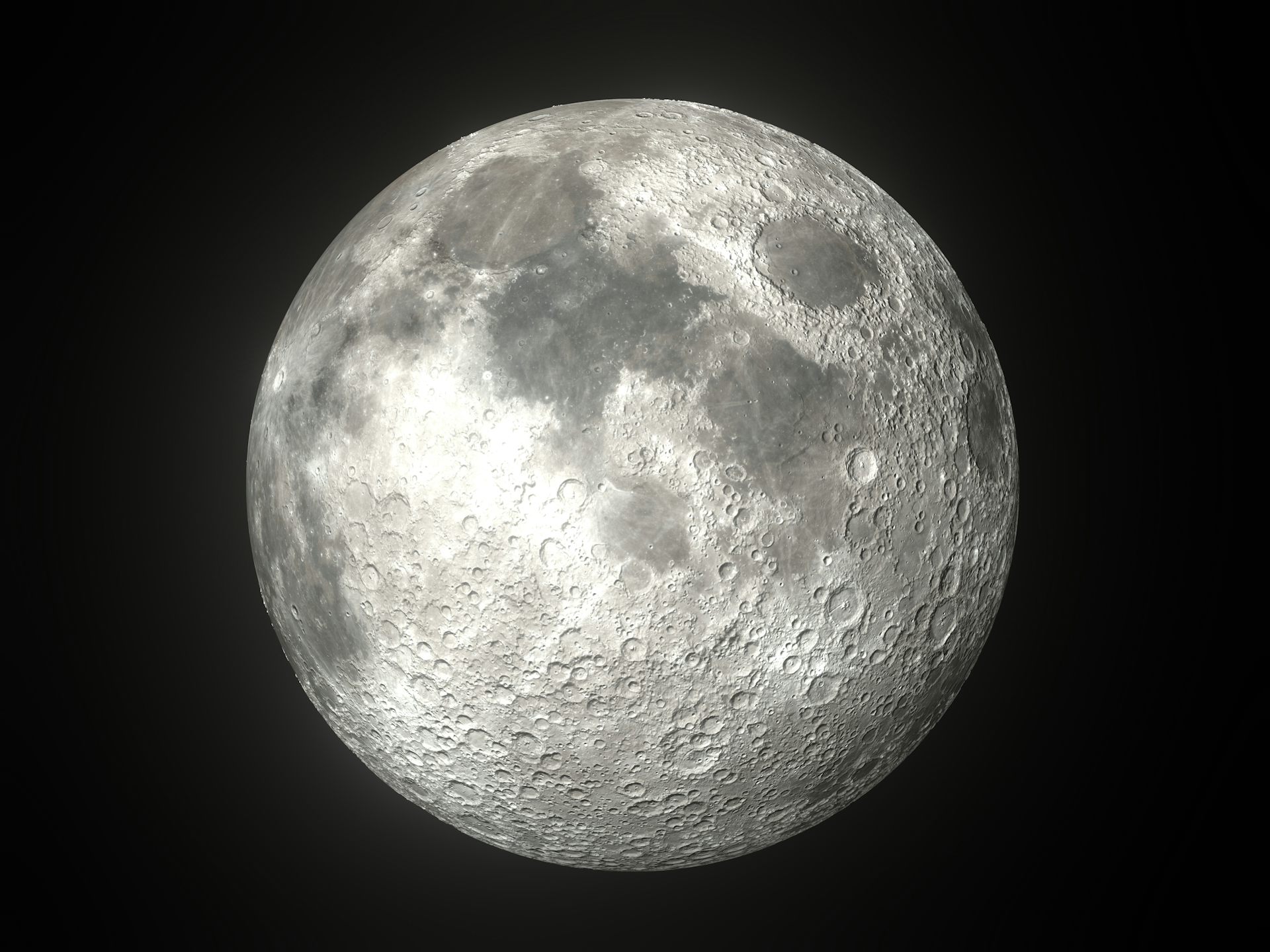 Moon shining in full